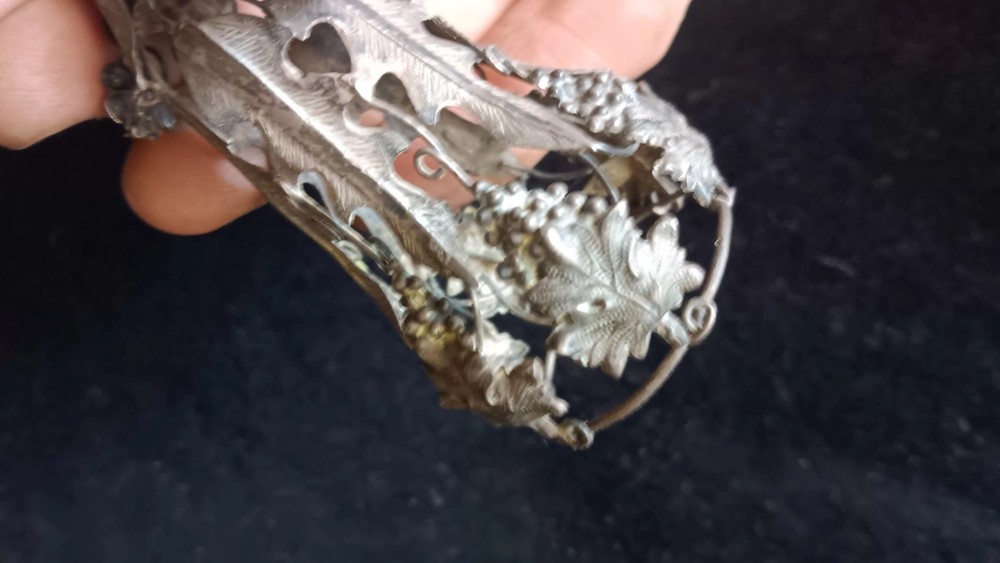 Antique Victorian Sterling Hand Made Tussie Mussie Posey Holder