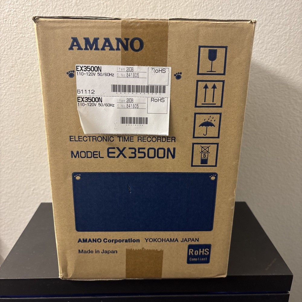 Amano EX-3500N Top load semi auto time clock