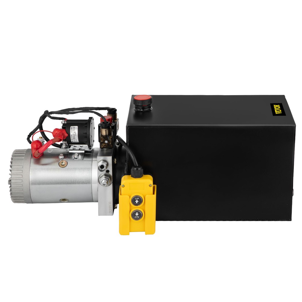 15 Quart Double Acting Hydraulic Pump Dump Trailer 12V Unit Pack Power Unit