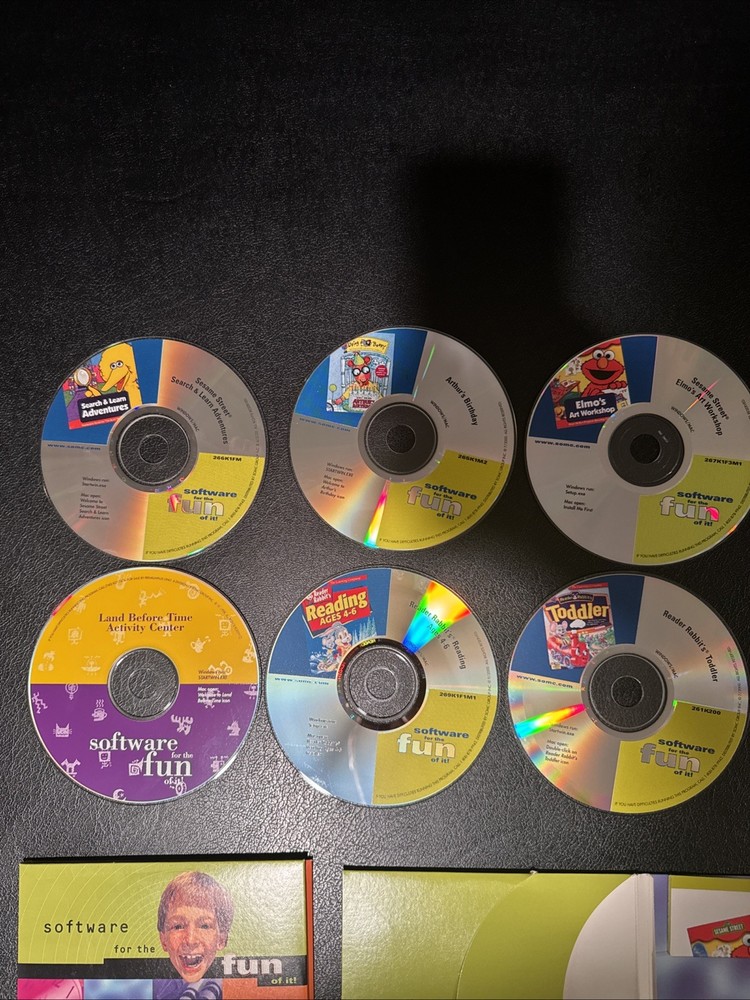 SOFTWARE FOR THE FUN OF IT 6 Discs for Computer