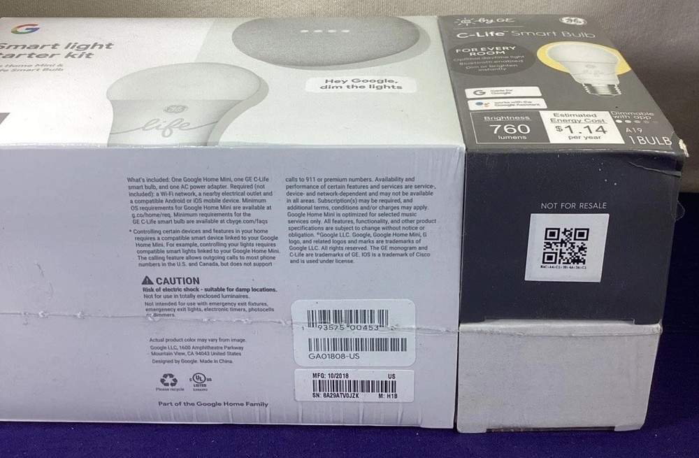 Google GA01808-US Smart Light Starter Kit NEW