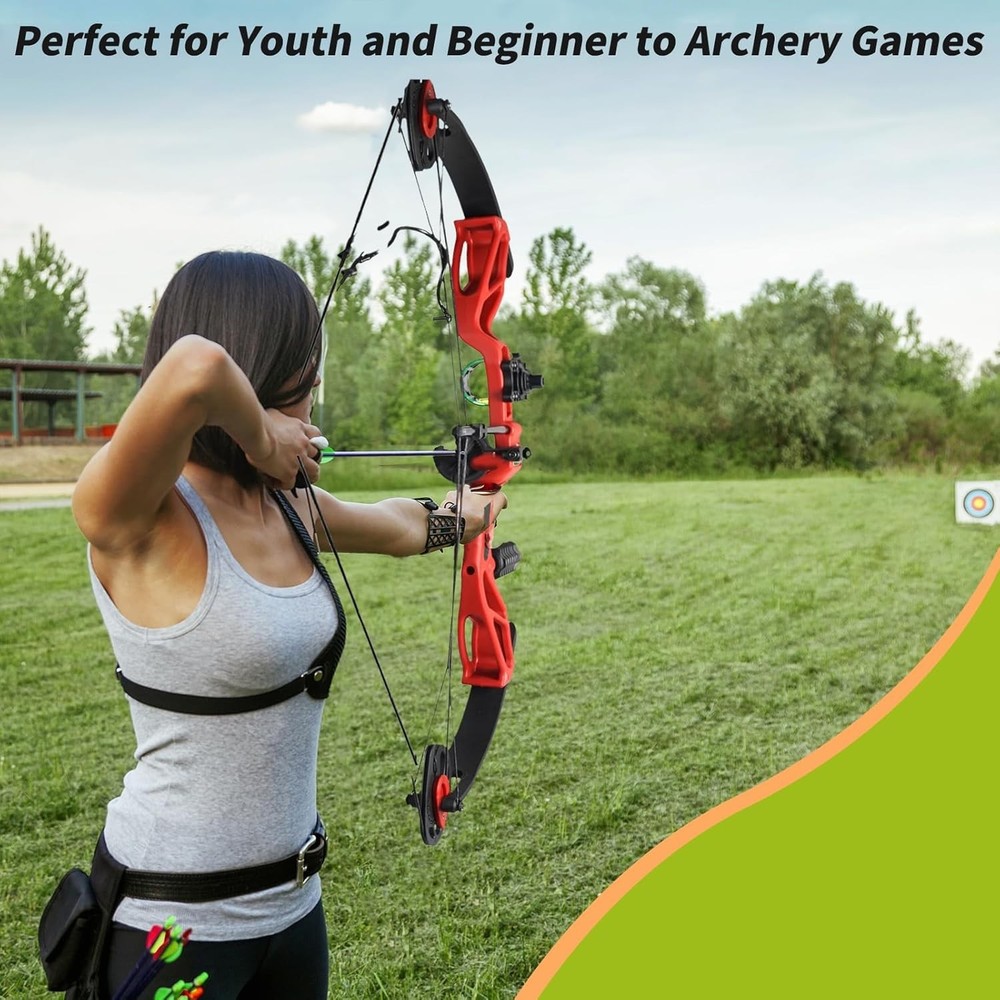 Compound Bow Archery Sets for Youth & Kids,Beginners, Right Hand Compound Bows