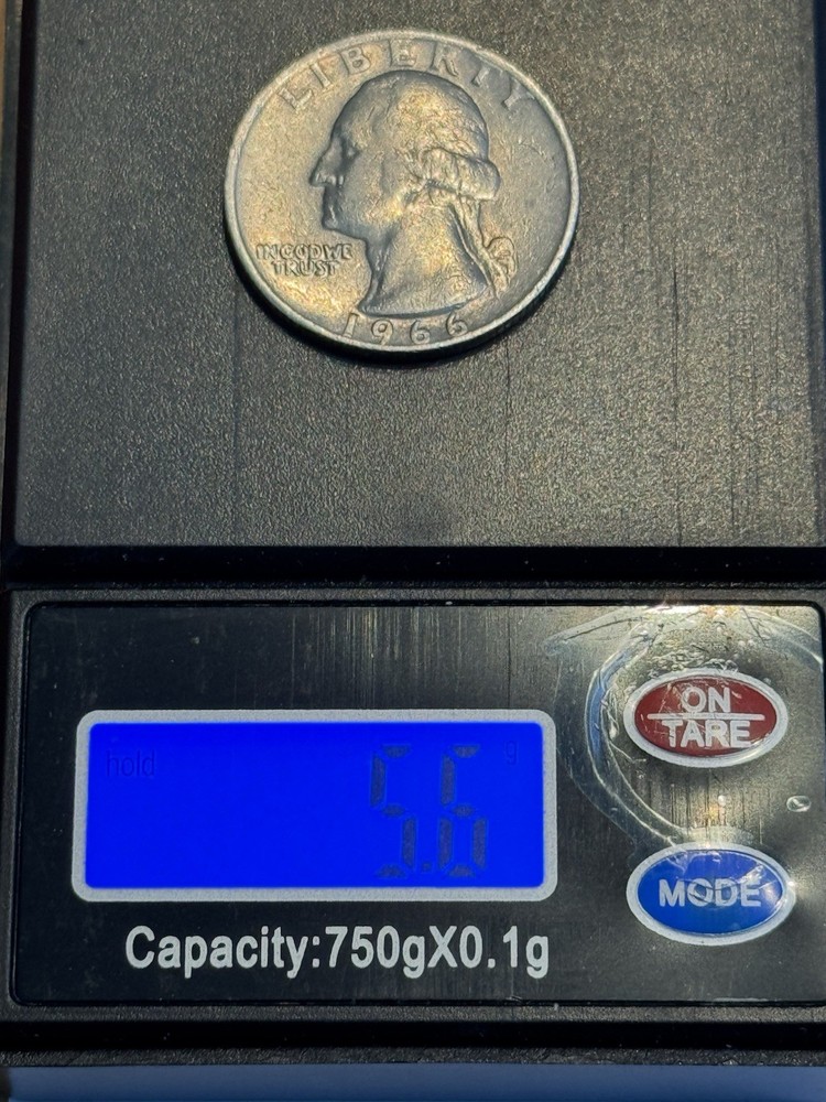 1966 Quarter No Mint Mark & Rim Error Very Rare Multiple Errors