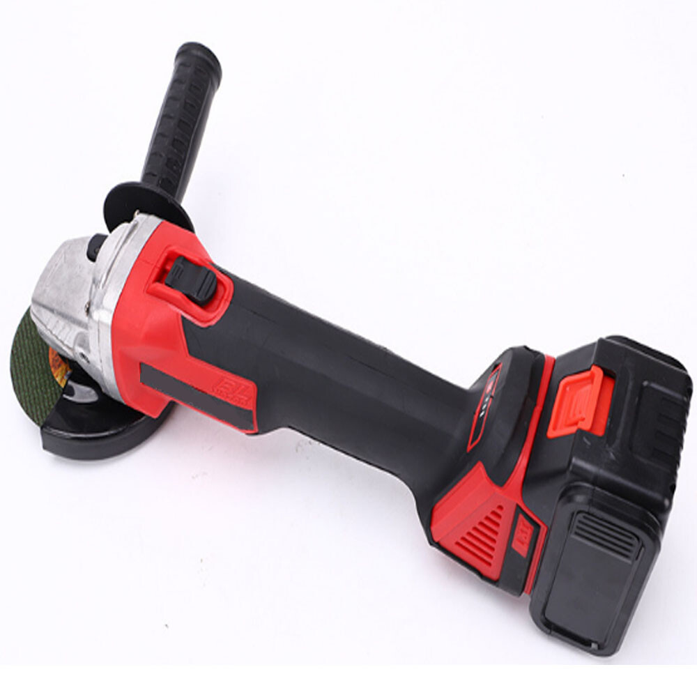 Mini Cordless Angle Grinder Brushless Polish Cutting Machine 2 Battery 1 Charger