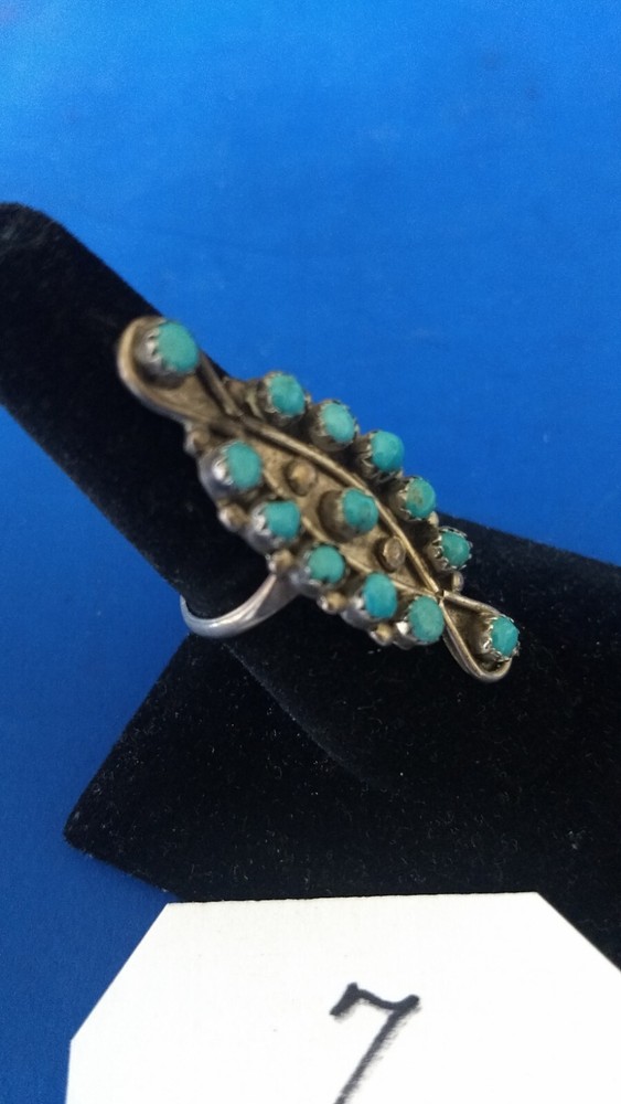 Vintage Native American Sterling Ring size 7