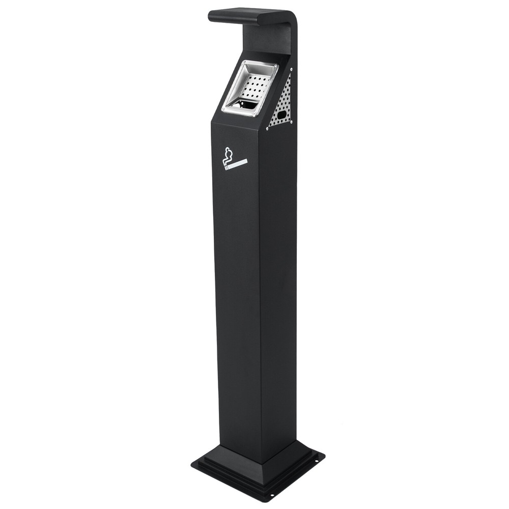 Commercial Trash Can Cigarette Ashtray Smokers Cigarette Butt Container Vertical