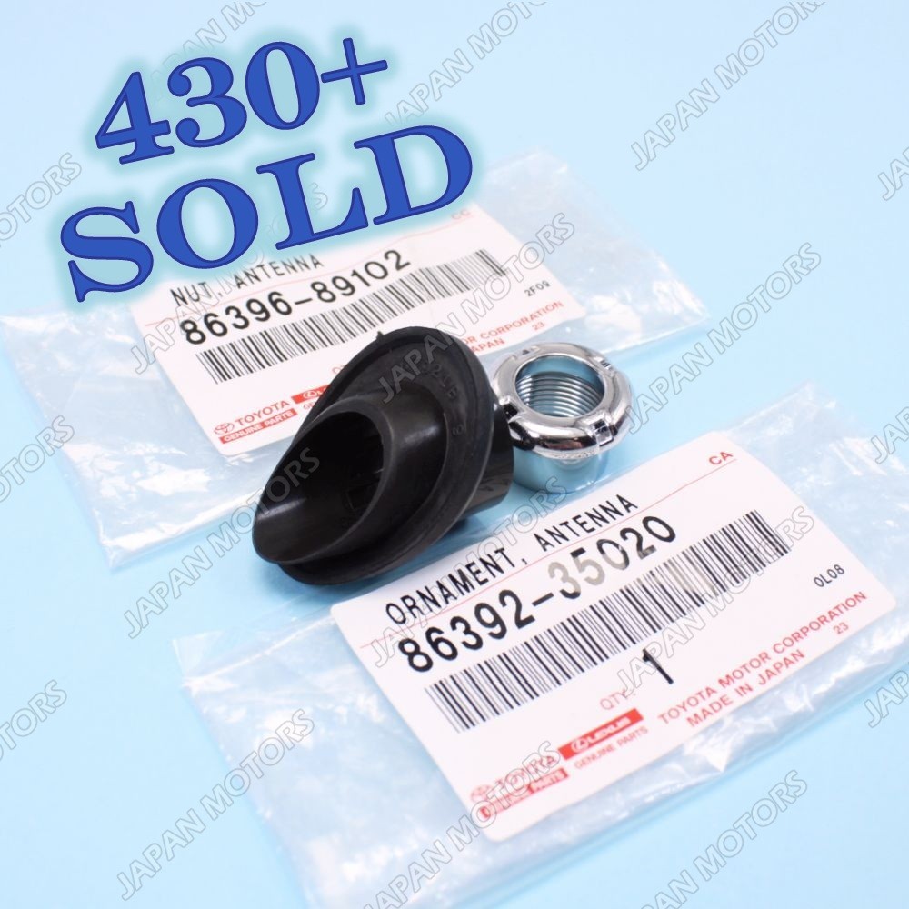 New Genuine Toyota 4RUNNER 1996-2002 Antenna Ornament Bezel w/ Mounting Nut SET