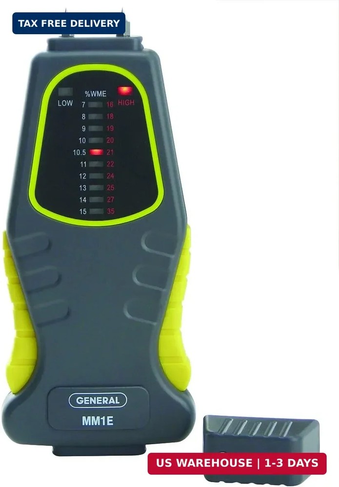 General Tools MM1E Moisture Meter, Pin Type, LED Bar Graph