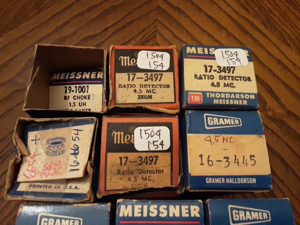 NOS Meissner RF Coil Lot 10pc 4.5mc