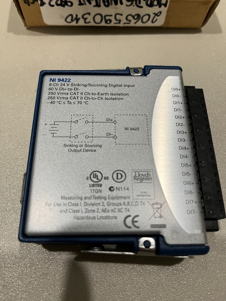 National Instruments NI 9422 8-Channel Digital Input Module