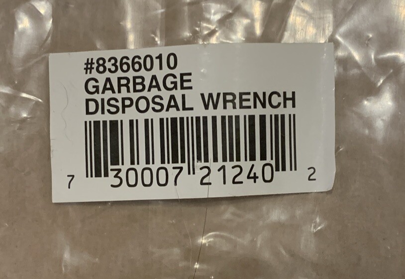 Garbage Disposal Unjamming Wrench Tool T-Handle