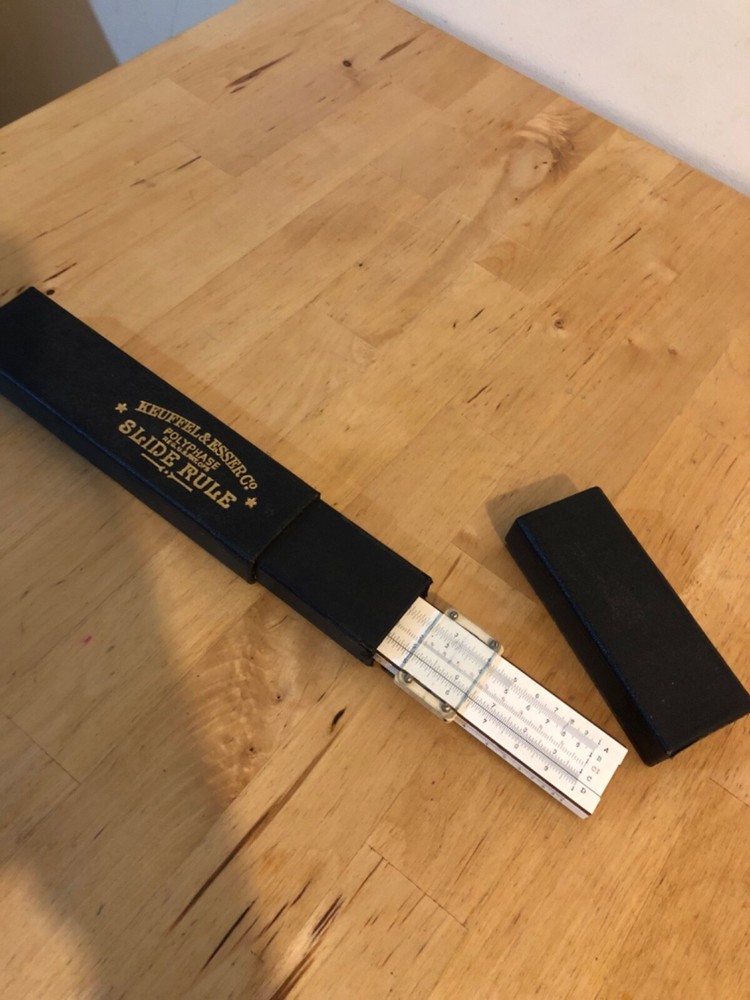 Vintage Keuffel&Esser Co polyphase Slide Rule