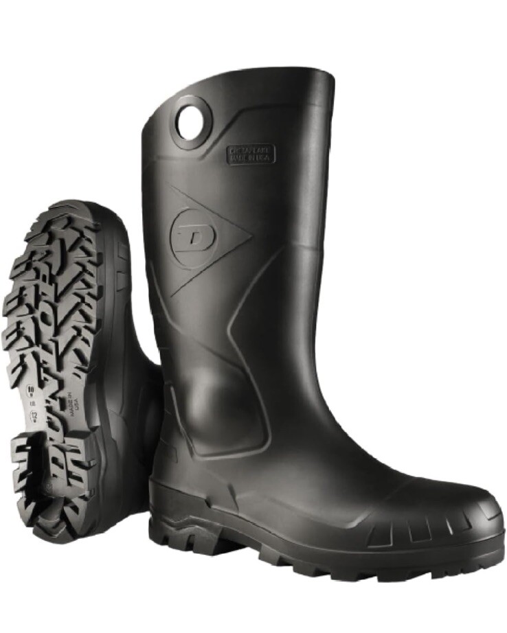 Dunlop Protective Footwear, Chesapeake plain toe Black Amazon Size 12