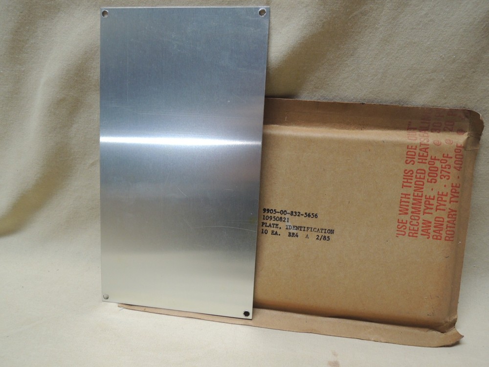 NOS M151A1 data plate Original Military Issue