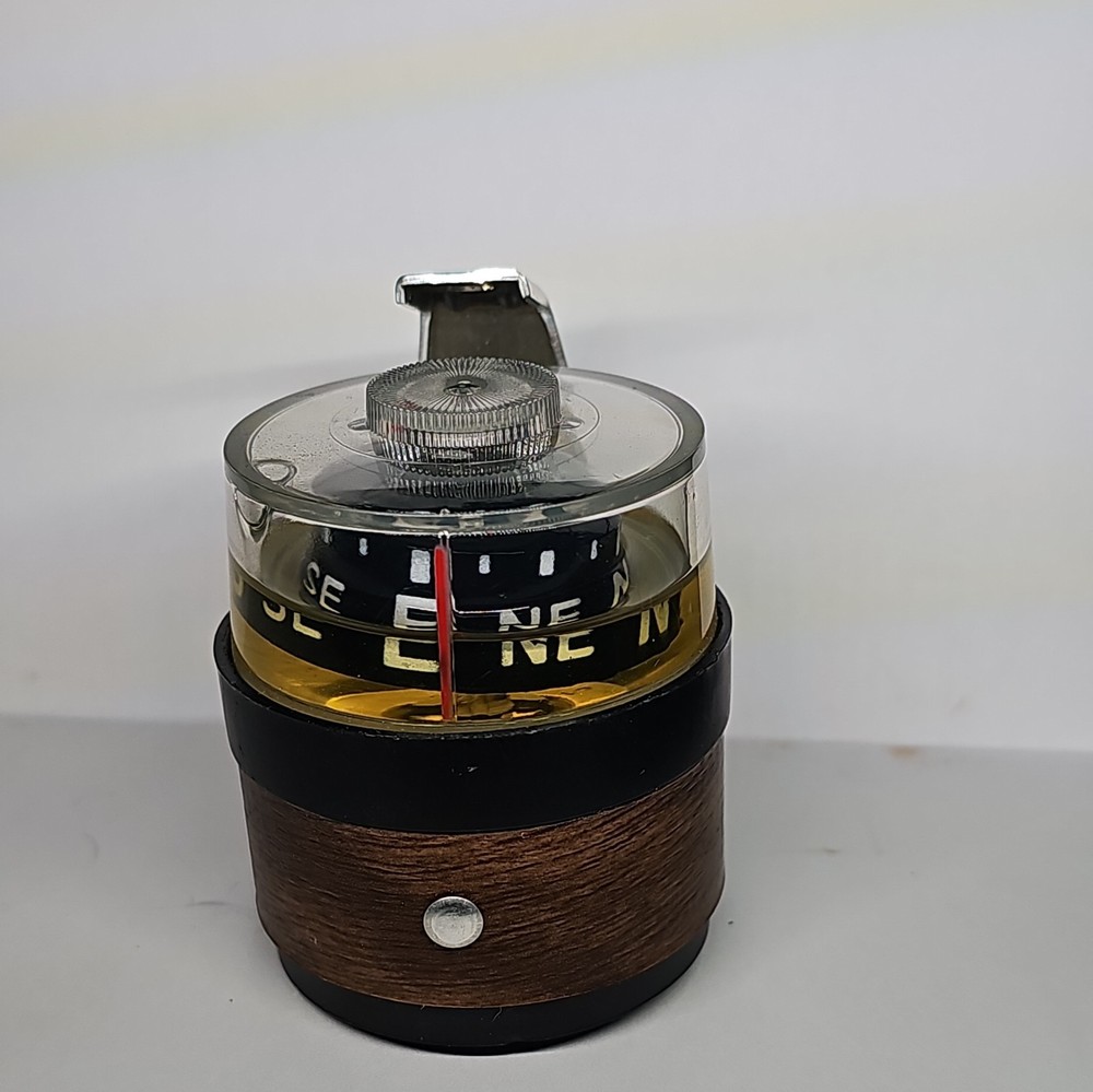 Vintage Marine Boat Compass And Mount