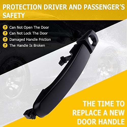 Door Handle Exterior Front Driver Left Side Replacement fit 2005-2009 for