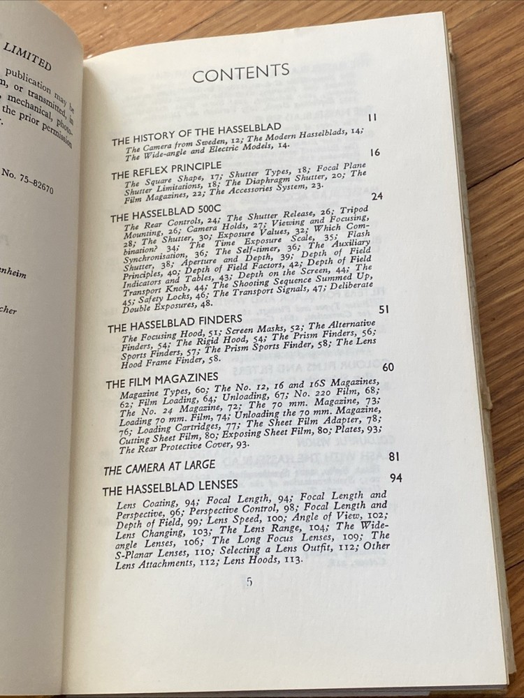 1970 3rd Edition The Hasselblad Way Freytag Camera Book