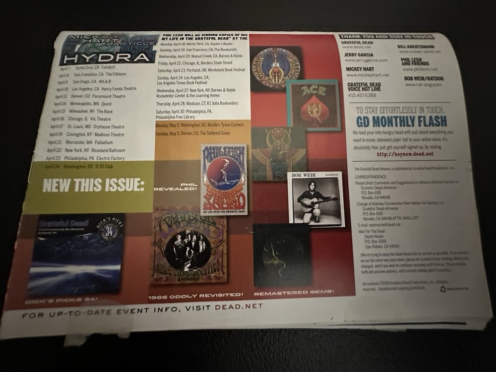 Grateful Dead Almanacs 2004-2005