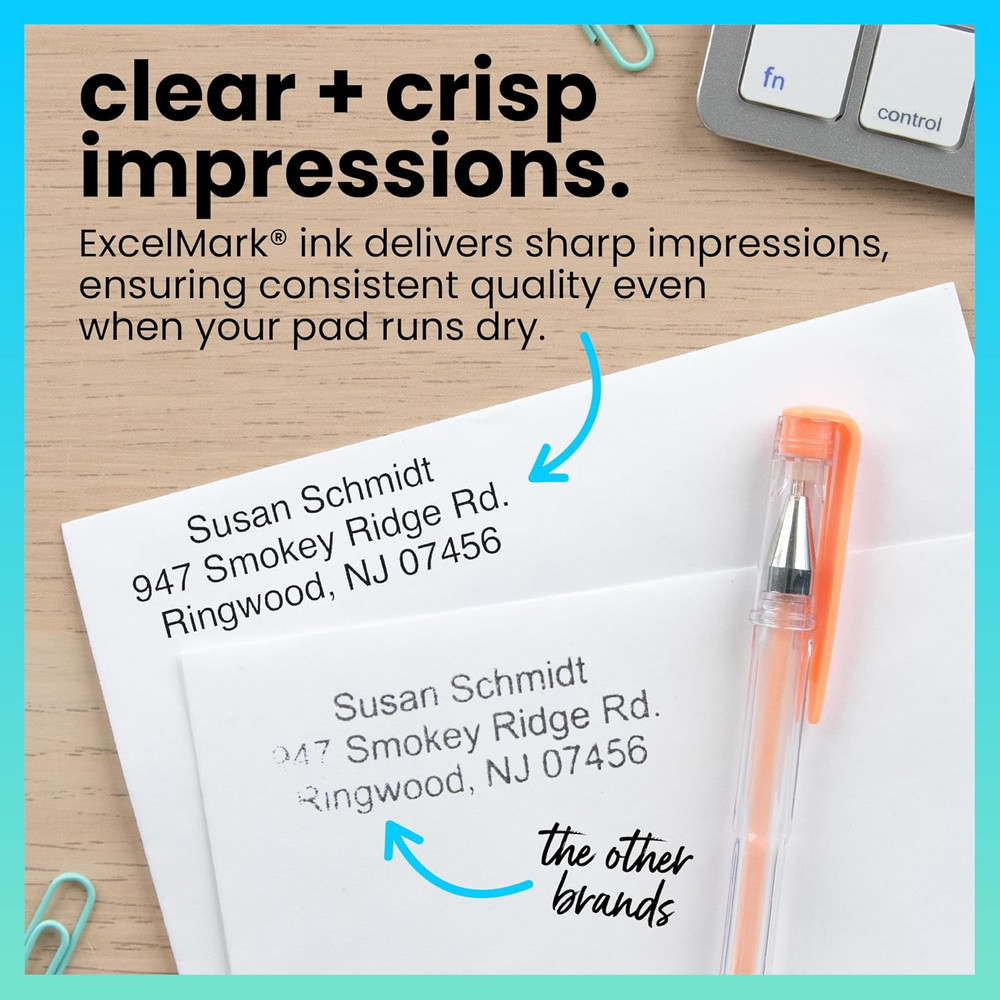 Self Inking Stamp Refill Ink - 2 Oz. - Black Ink