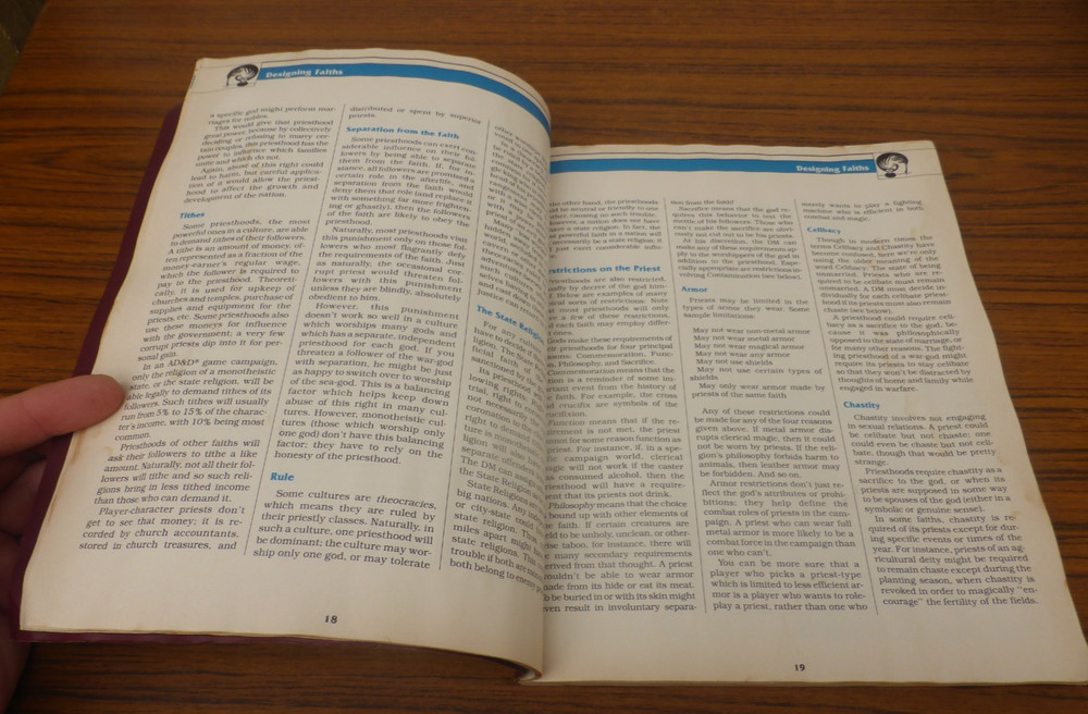 Advanced Dungeons & Dragons - The Complete Priest's Handbook Book **ACCEPTABLE