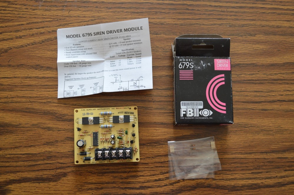 FBII Siren Driver Module Model 679S