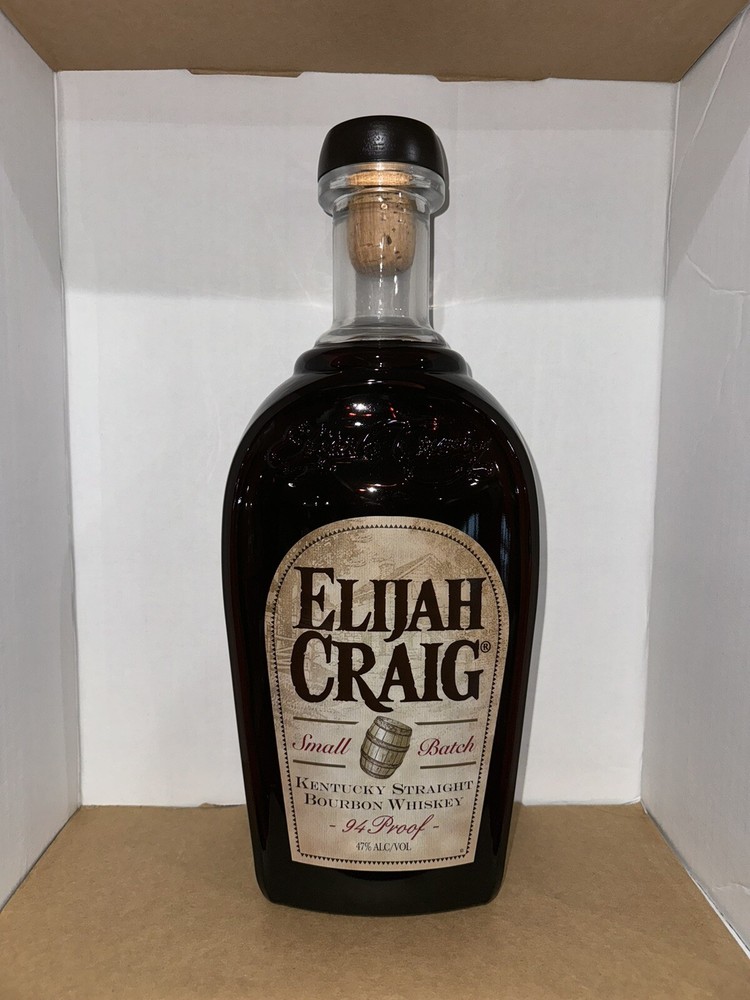 Elijah Craig Small Batch Bourbon Bottle Pre-fire Empty Display 17" 5 Qt Fillable