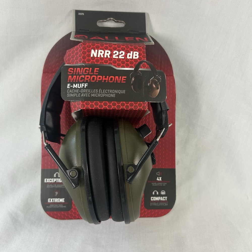 Allen NNR 22dB Single Microphone E-Muff