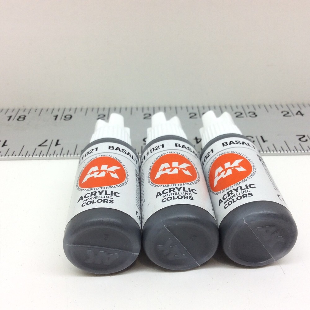 3 - AK Interactive AK11021 3rd Gen Acrylic Basalt Grey 17ml