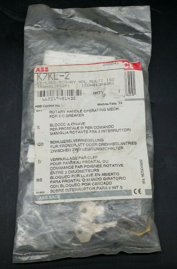 ABB K7KL-2 Keylock Rotary HDL Multi ISO