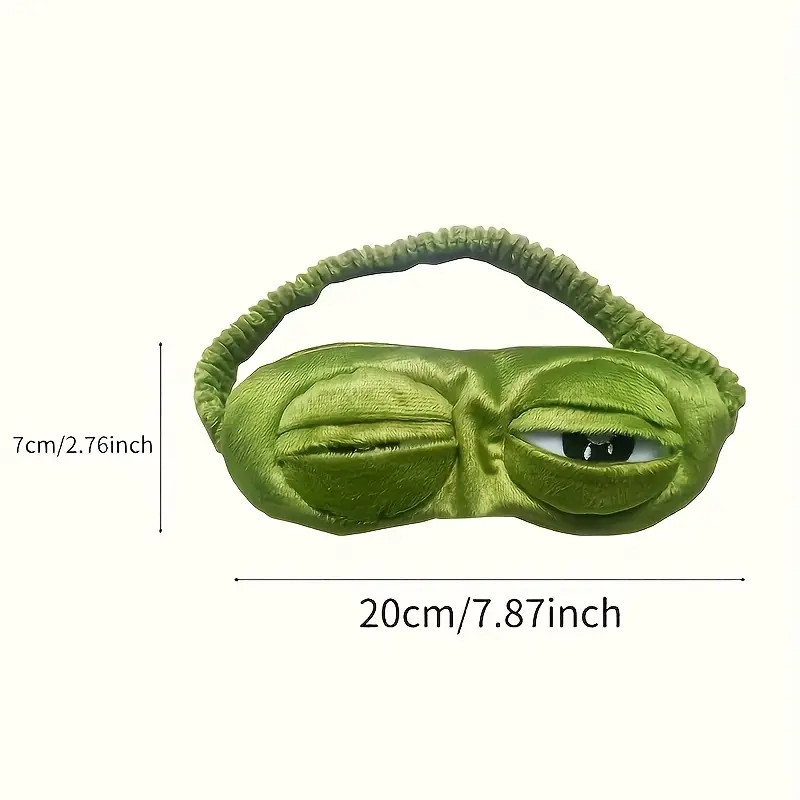 Soft & Comfortable Frog Cartoon Stretch Eye Mask - New