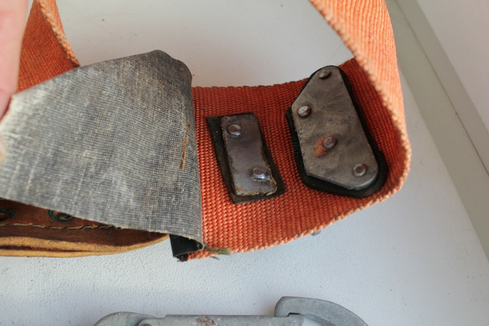 Vintage Soviet fire fighter high-altitude belt USSR