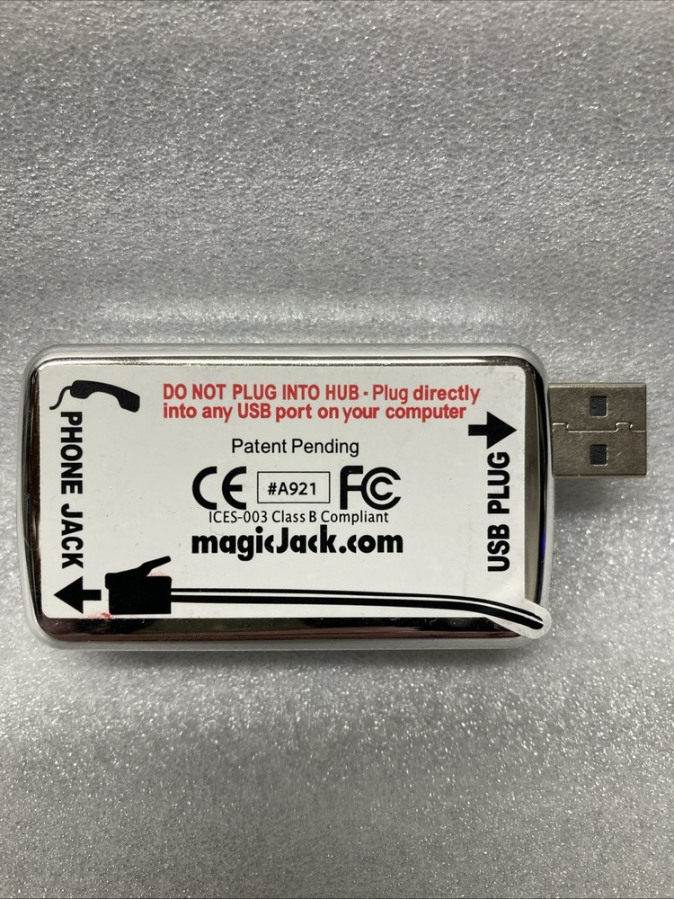 MAGIC JACK ORIGINAL MODEL #A921 USB VoIP PHONE ADAPTER (MagicJack)