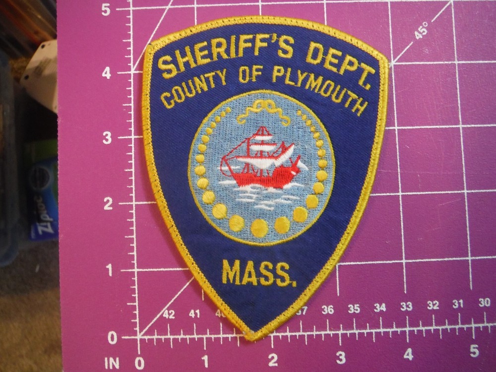 Vintage Plymouth Massachucetts Sheriff's patch