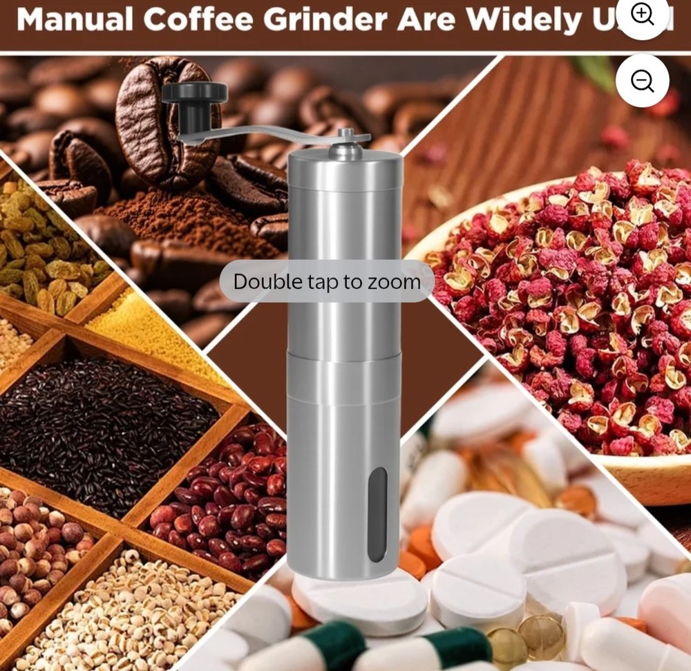 One Stainless Steel Ceramic Coffee Mill