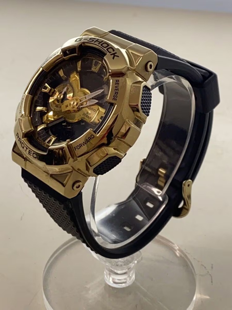 CASIO Quartz Wristwatch G SHOCK Digital Analog GLD BLK
