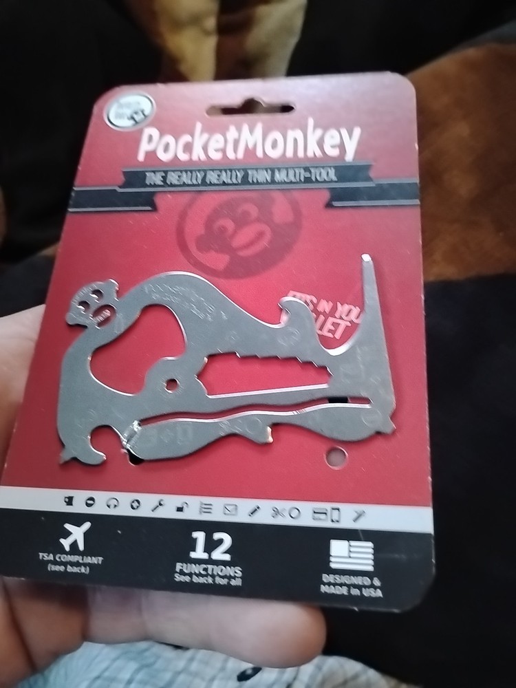 Pocketmonkey Multi-Tool made in USA by Zootility Tools New