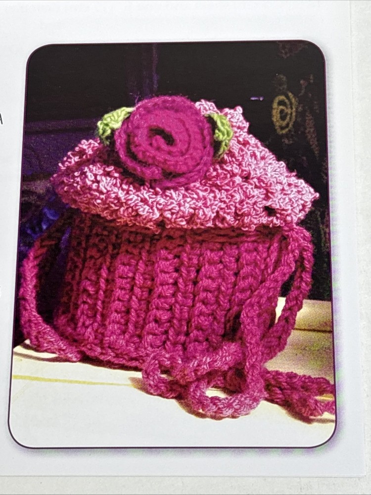 Cupcake Purse Crochet Pattern Cards Pages