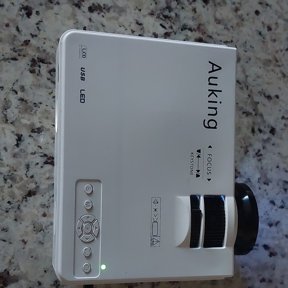 Auking LED USB Desktop Projector White