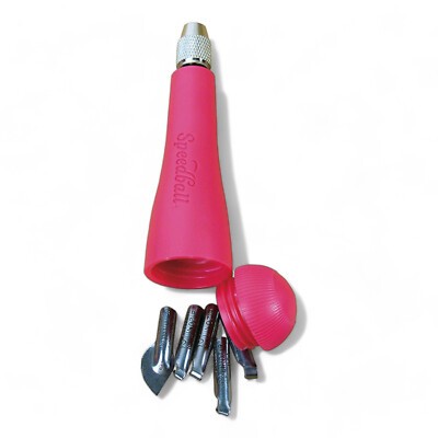 Beginner's Linoleum Cutter Set with 5 Blades and Ergonomic Handle
