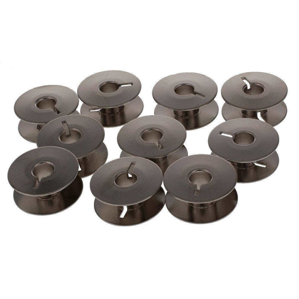 10pk Metal Bobbins, L Style, Rotary, Generic