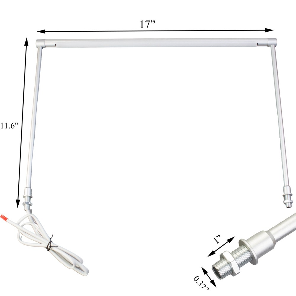 Horizontal showcase LED light 17" Standing pole light for display minor scratch