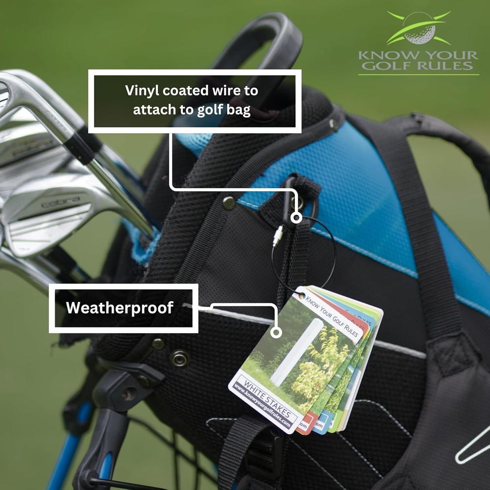Rule Tags for Your Golf Bag - Golf's Most Common Rules Made Easy | Updated with