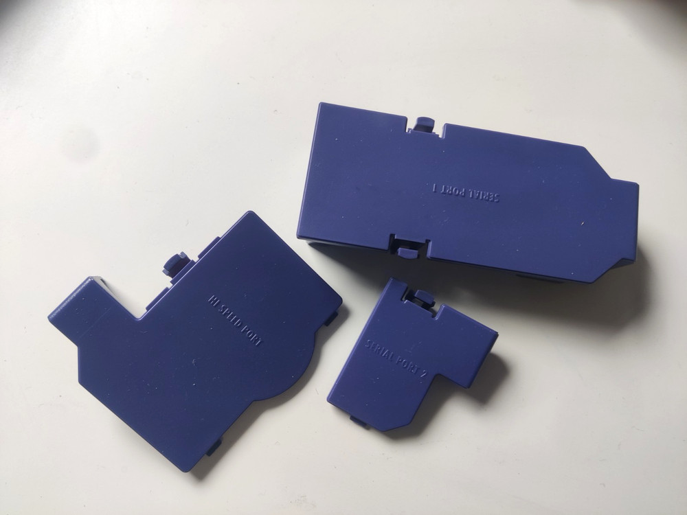 Nintendo GameCube Bottom Port Covers Set OEM Replacement Serial & High-Speed #5