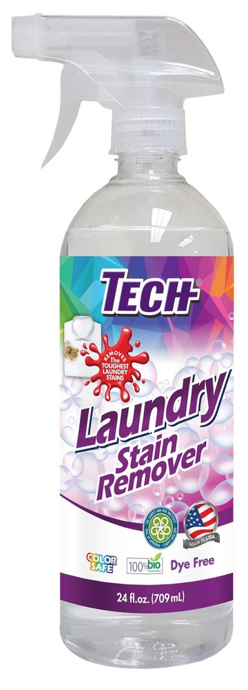 TECH Laundry Stain Remover Spray - Color Safe, Effective Clothes Stain Remove...