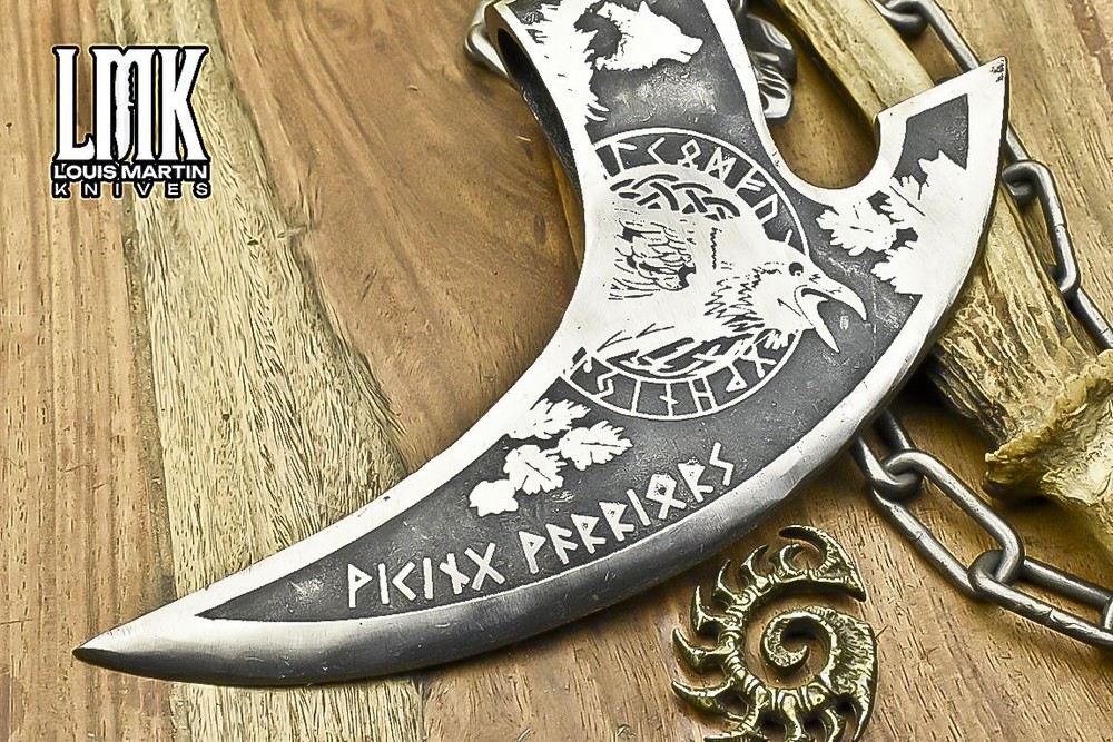 LMK Custom AUS-8 Steel Splitting Axe Head