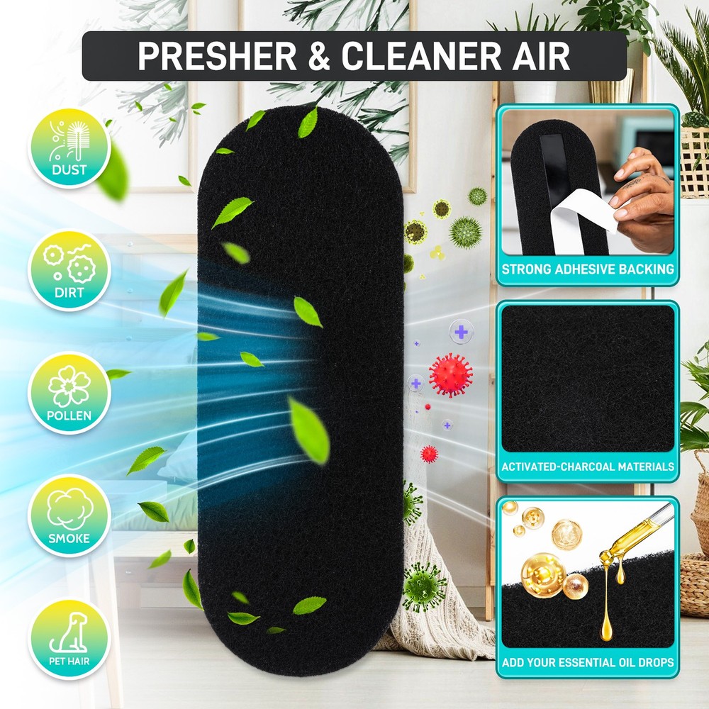 3MM Ceiling Fan Filter Ceiling Active Shell Carbon Fiber Filter Quick