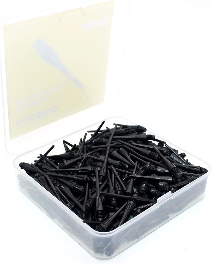 High-Quality 300 Pack Soft Dart Tips - 2BA Compatible for Easy Replacement