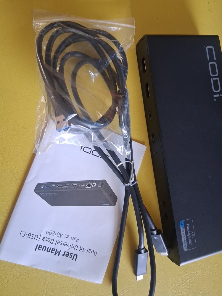 Codi A01200 Dual 4K Universal Docking Station
