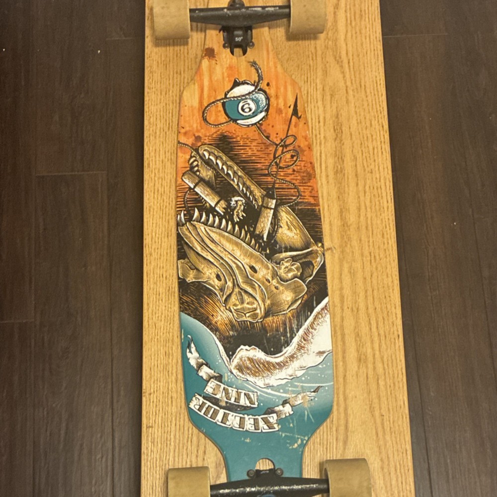 Sector 9 Complete Longboard Skateboard with Illustrated and Graphic Deck Design