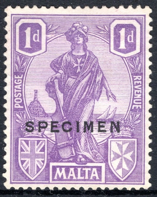MALTA 1924 SC# 101 Specimen MNG